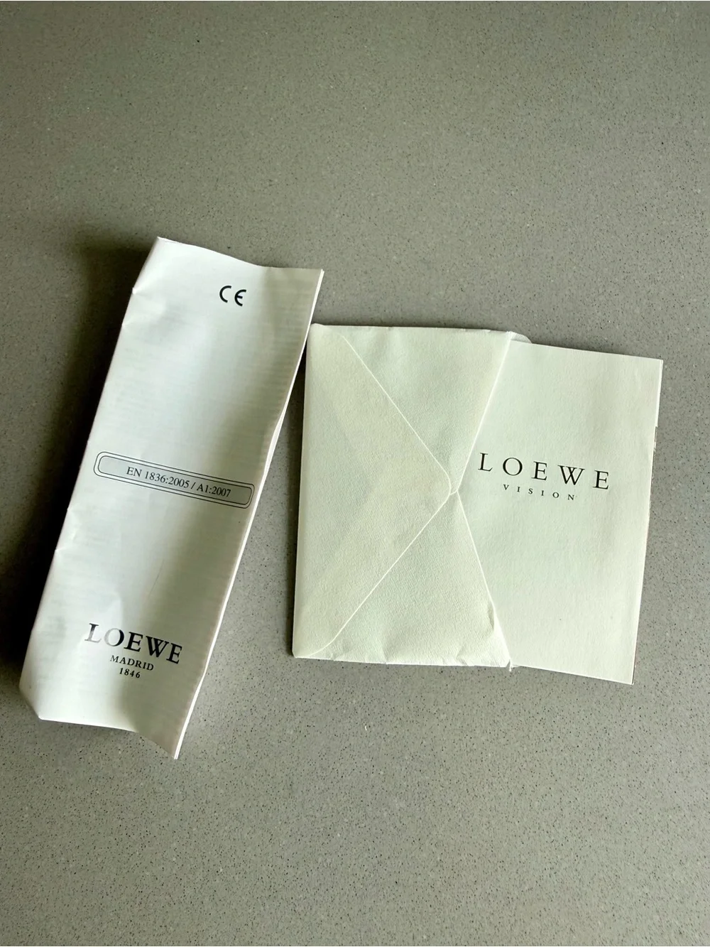 NWT Loewe Oversized Black Enamel Sunglasses Italy w/ Leather Case